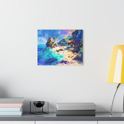 The Cove - Watercolor Glass Wall Art