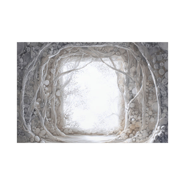 Pearl Hall - Textured White Fantasy Wall Art