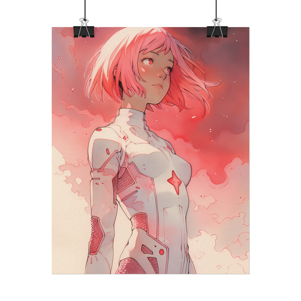 Hikari Child of Light - Anime Girl Watercolor Poster