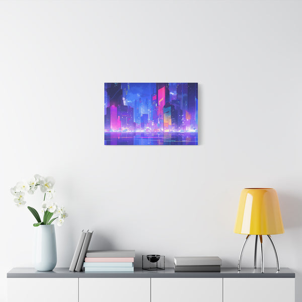 City of Dreams - Lofi Anime Canvas Print