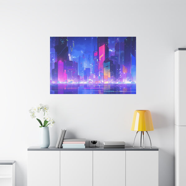 City of Dreams - Lofi Anime Canvas Print