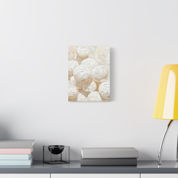 Silk Spheres - Abstract White Wall Art