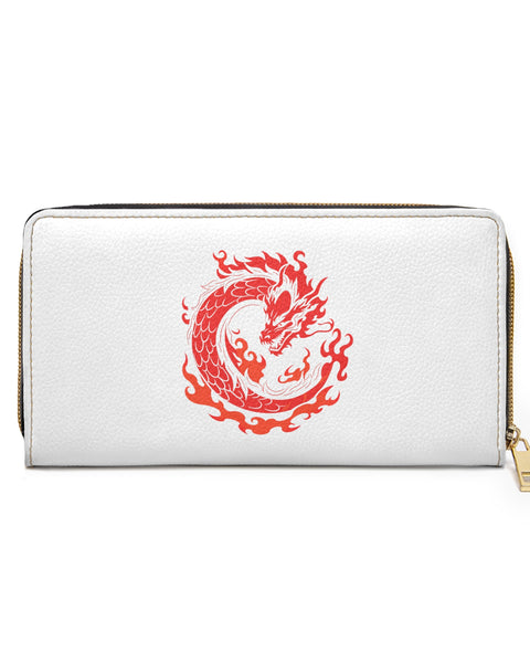 Red Dragon Symbol - Anime Zip Wallet