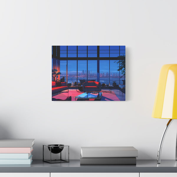 Diamond Nights - Retro Anime Canvas Print
