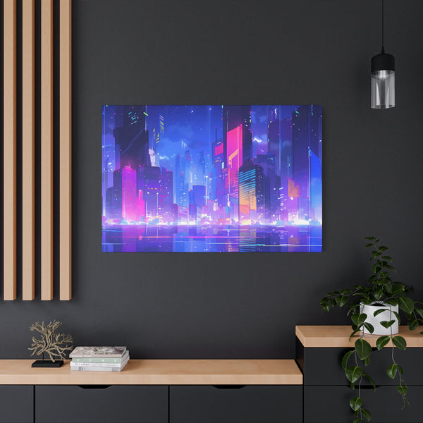 City of Dreams - Lofi Anime Canvas Print