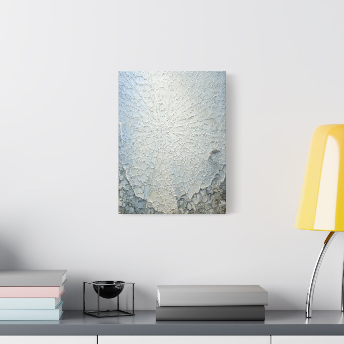 Frosted Glass - Abstract White Wall Art