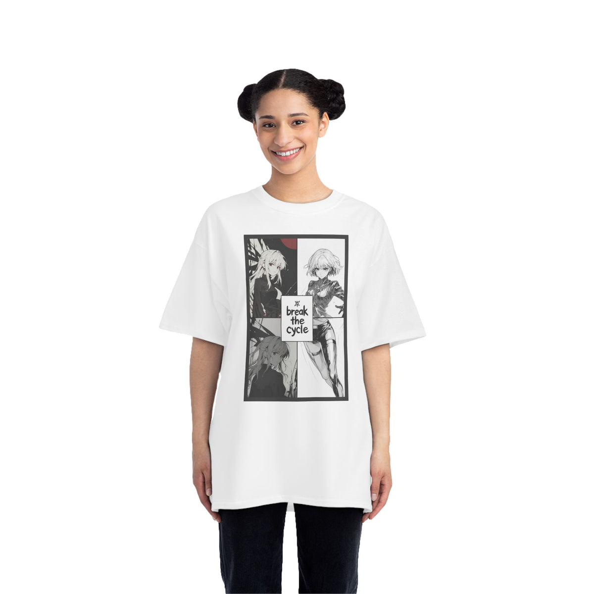 Break The Cycle - Oversized Anime T-Shirt