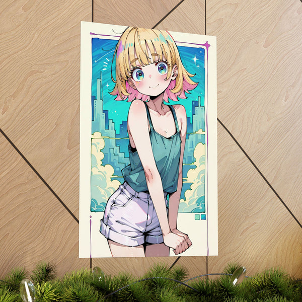 K.D. Night Magic - Cute Anime Girl Poster