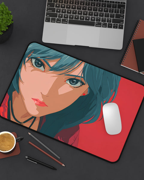 Crimson Story - Retro Anime Desk Mat