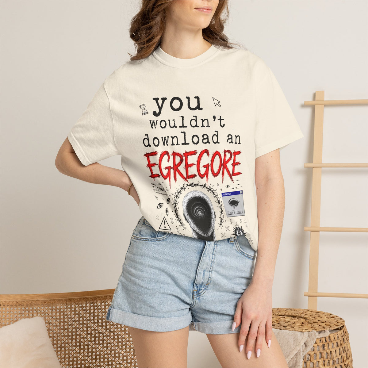 You Wouldn't Download an Egregore - Schizopost Graphic T-Shirt