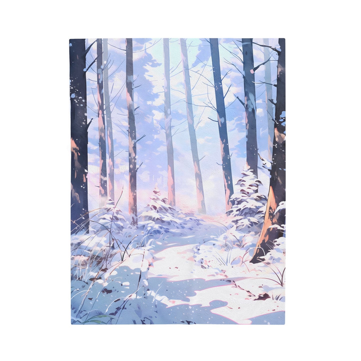 Snowpath - Plush Anime Throw Blanket