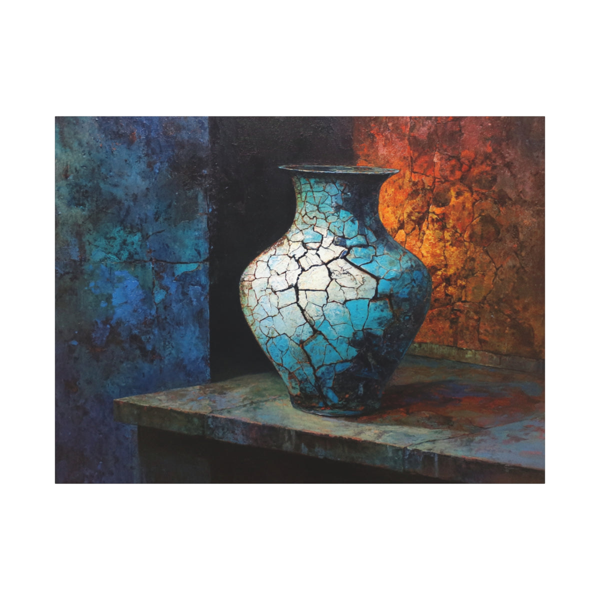 Lapis Relic - Textured Wall Art