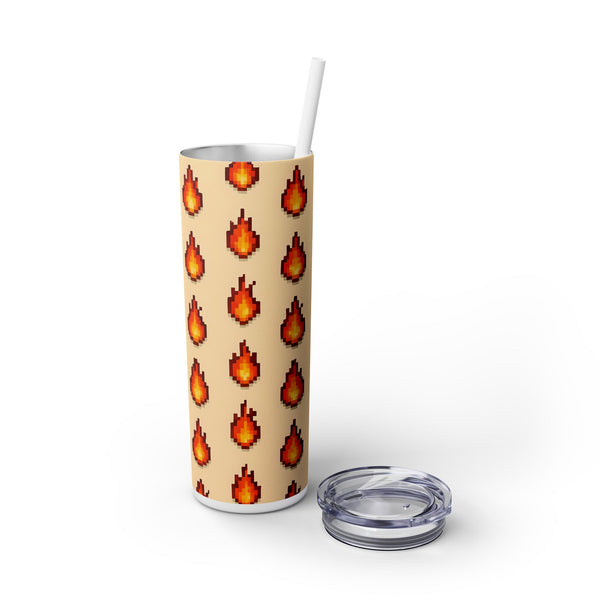 Fire Drops - 16-Bit RPG Aesthetic Skinny Tumbler