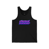 Black tank top with 'Eternal Summer' text on a white background