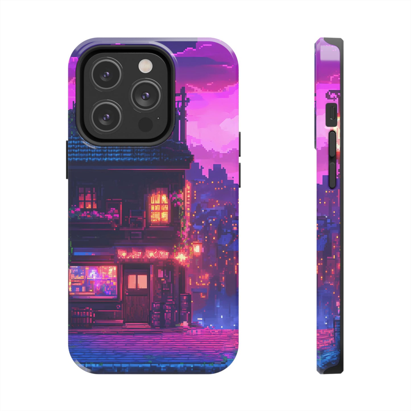 Zeke's Pub - Cyberpunk Pixel Art Phone Case