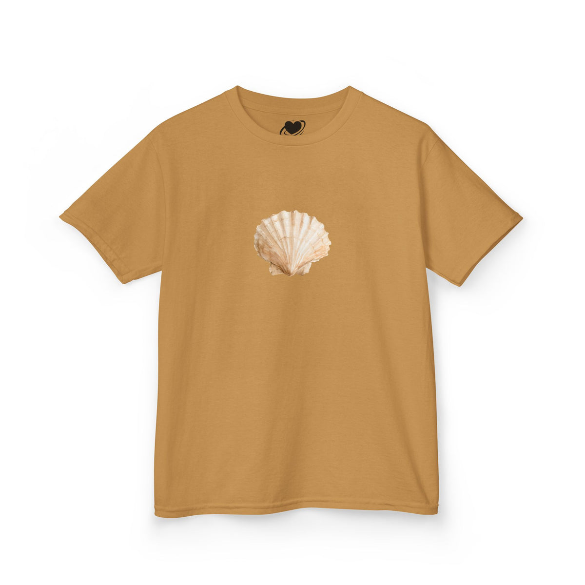 Scallop Shell Art - Vintage Style Cute Baby Tee