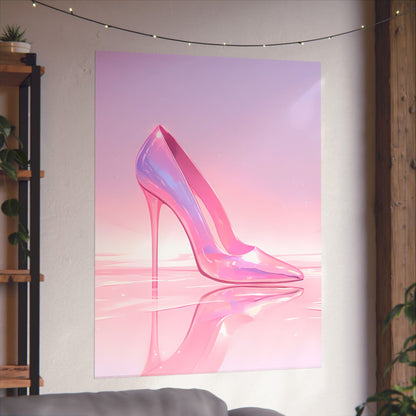 Aesthetic Pink High Heel Art Poster