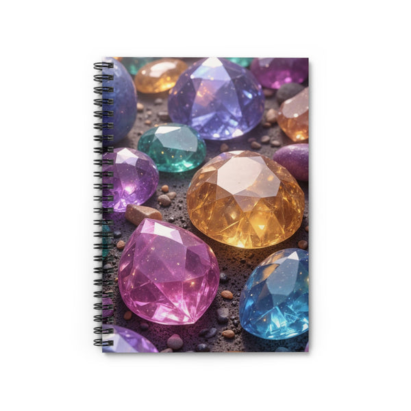 Gemstone Sparkle - 3D Art Spiral Notebook