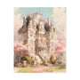 Celestia Manor in Spring - Anime Watercolor Mansion Poster