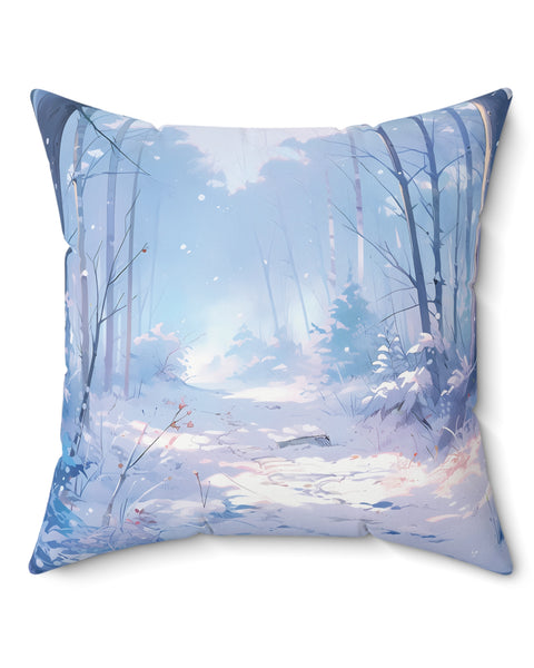 Wolf of Winter - Anime Throw Pillow