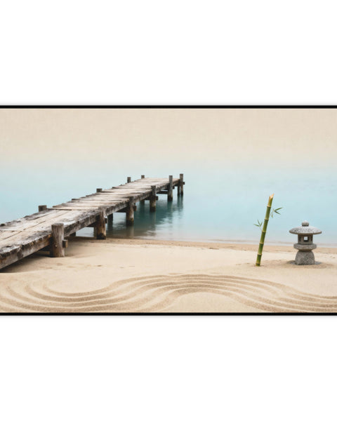 Zen Beach - Aesthetic Japanese Desk Mat