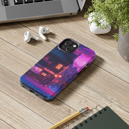 Zeke's Pub - Cyberpunk Pixel Art Phone Case