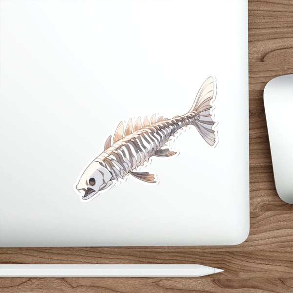 Amazing Bone Fish - Anime Fish Skeleton Sticker