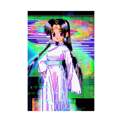 Harmony Disharmony - Pixel Anime Girl Poster