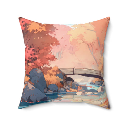 Amberglow - Anime Throw Pillow