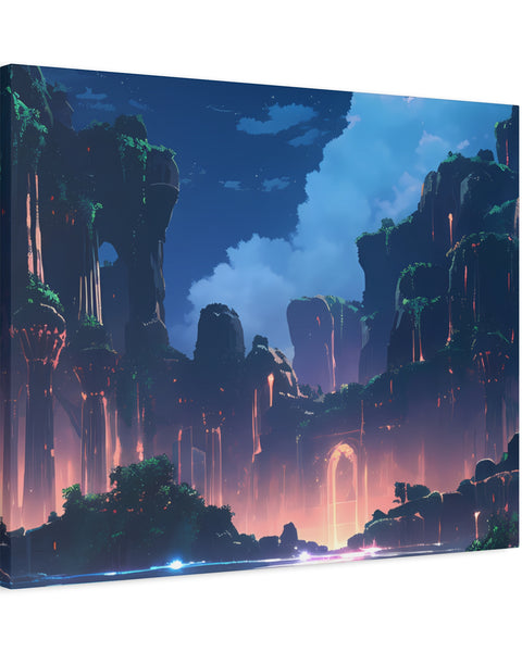 Night Magic - Anime Canvas Print