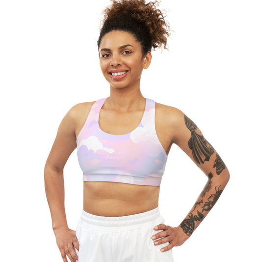 Pastel Clouds Soft Sleep Bra