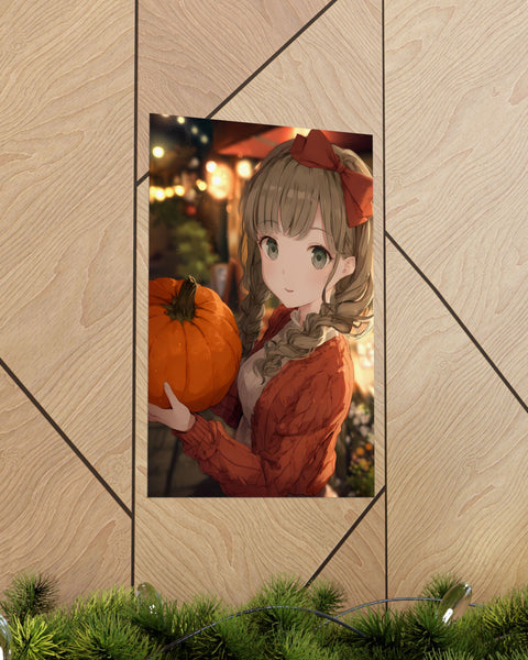 Fall Date - Anime Autumn Poster
