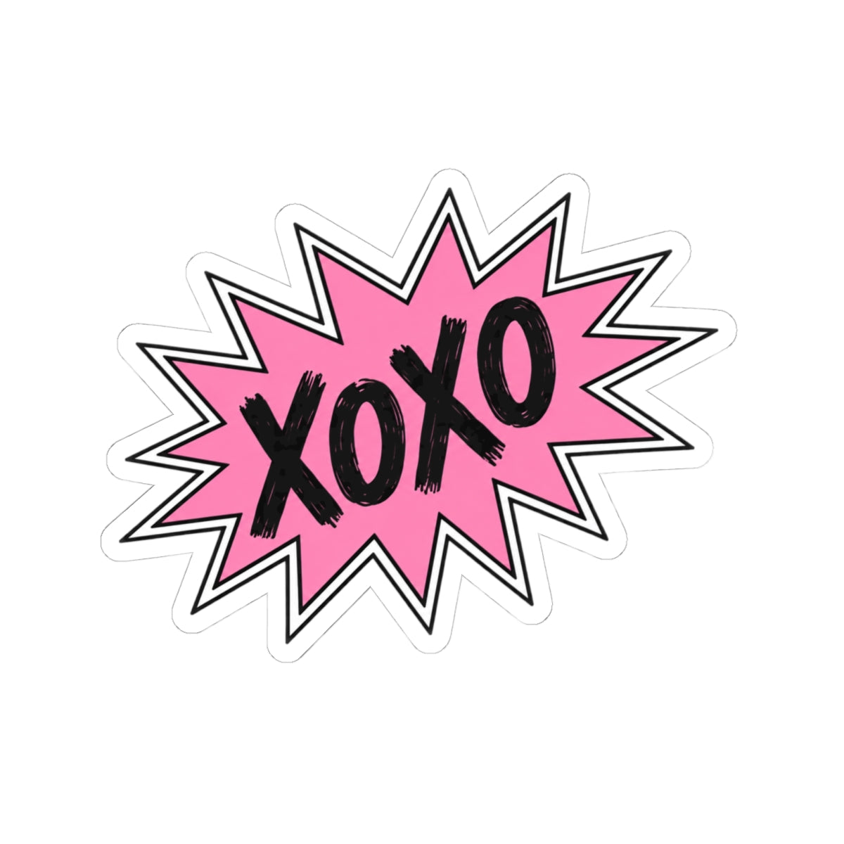 XOXO - Pink Pop-Art Sticker