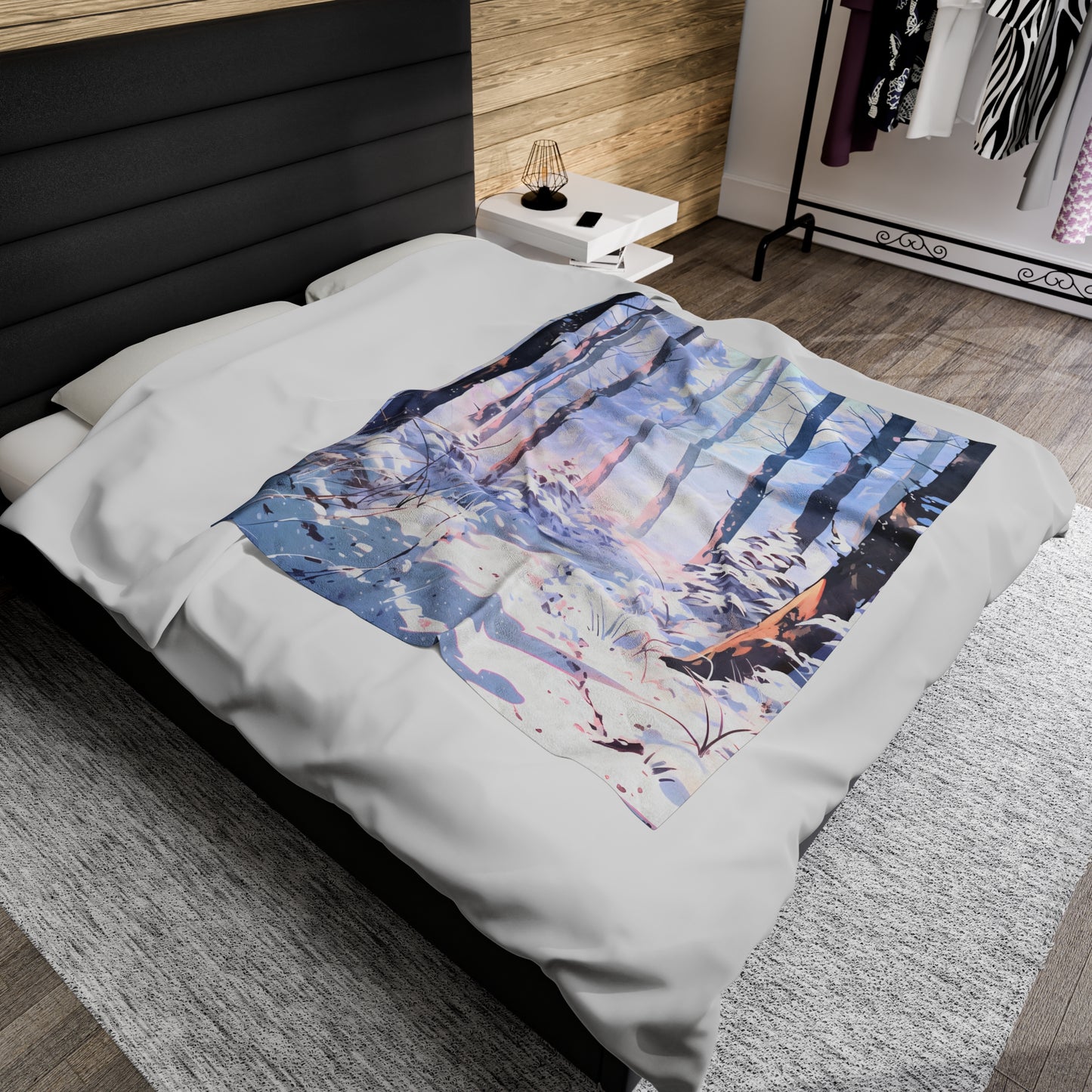 Snowpath - Plush Anime Throw Blanket