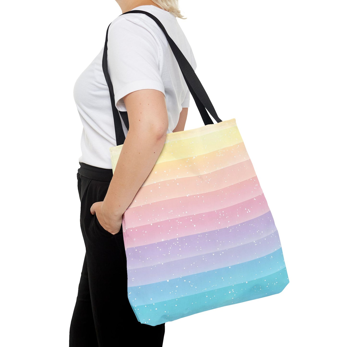 Sherbet Surge - Cute Rainbow Tote Bag