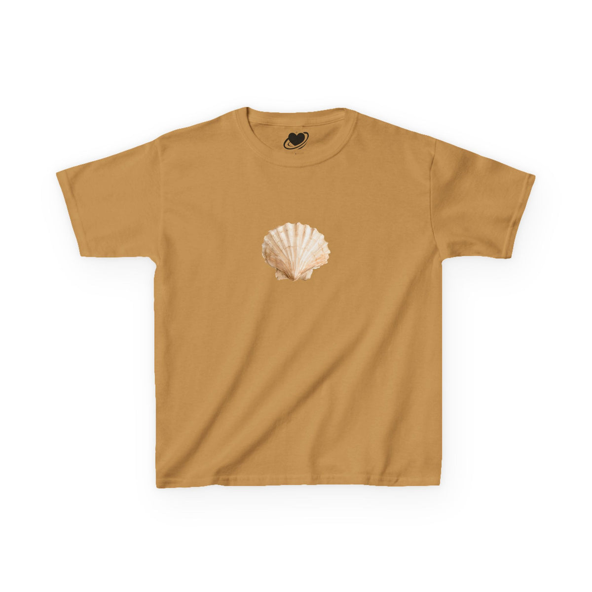Scallop Shell Art - Vintage Style Cute Baby Tee