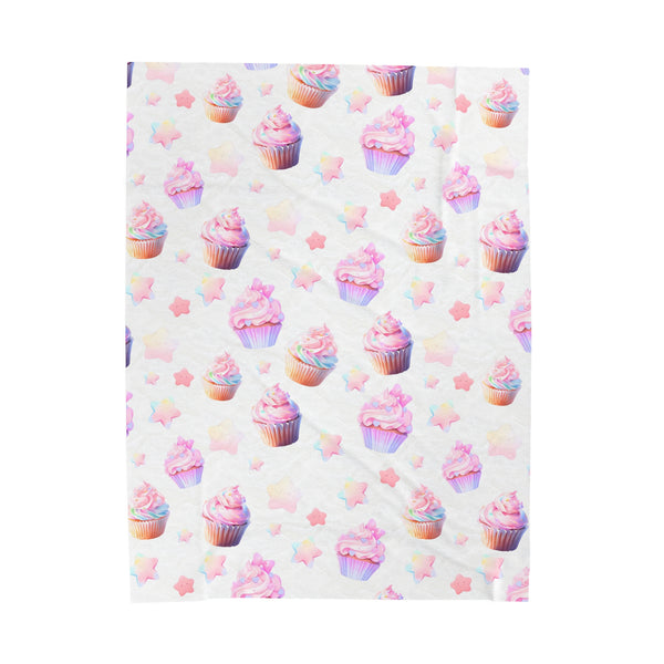 Cupcake Party - Cute Anime Throw Blanket