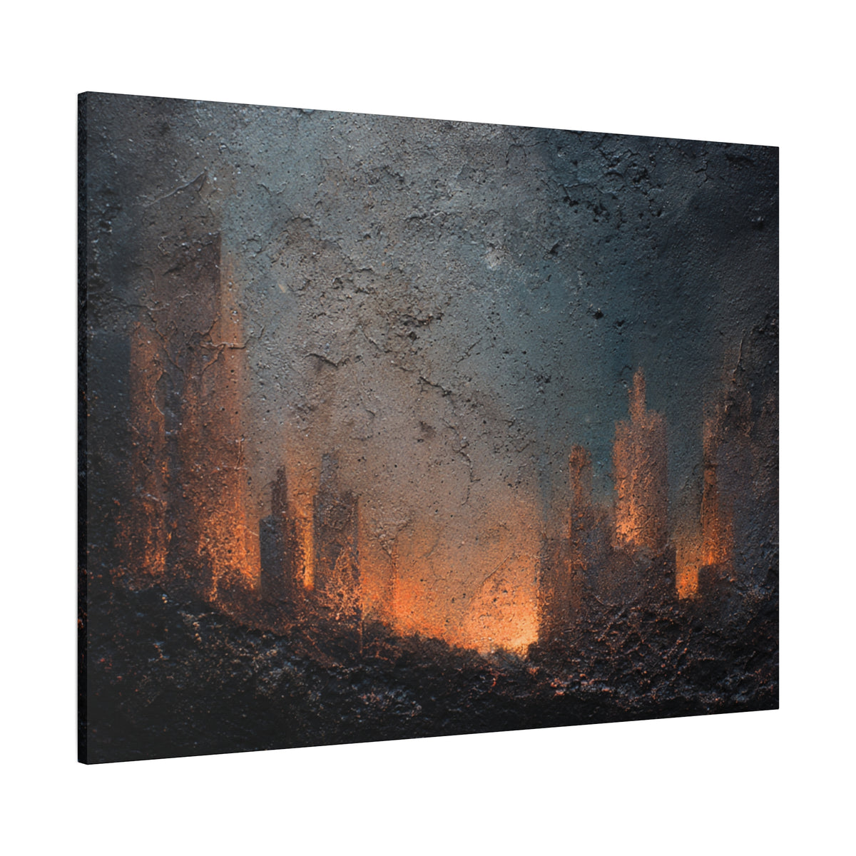 Tears Edge - Abstract Textured Wall Art
