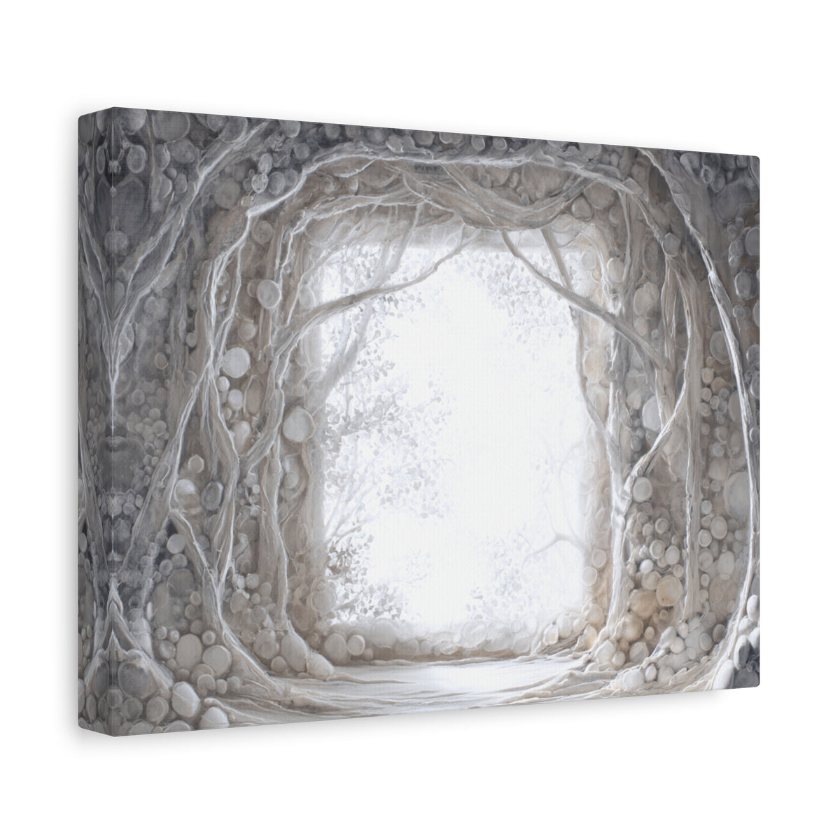 Pearl Hall - Textured White Fantasy Wall Art
