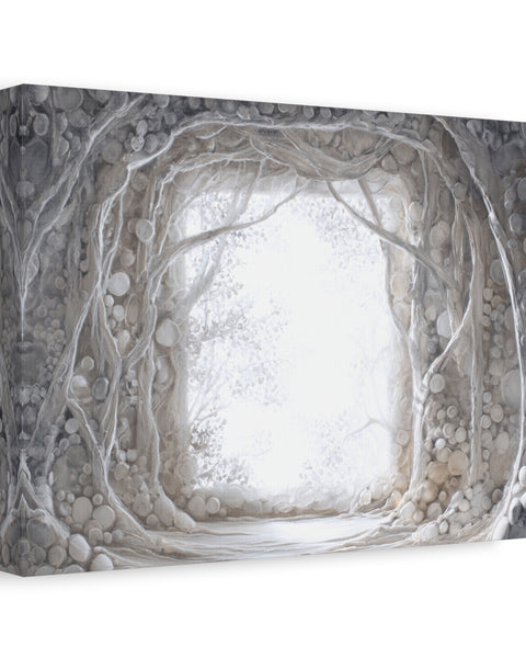 Pearl Hall - Textured White Fantasy Wall Art
