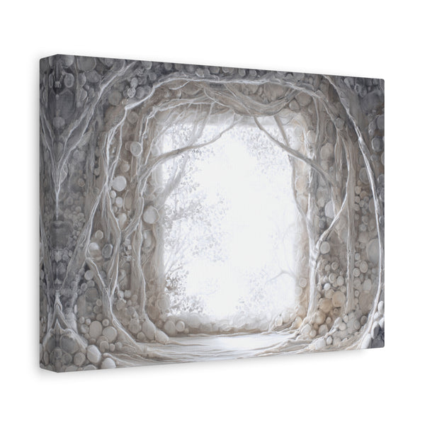 Pearl Hall - Textured White Fantasy Wall Art