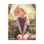 Waiting in the Garden - Cute Anime Girl Poster