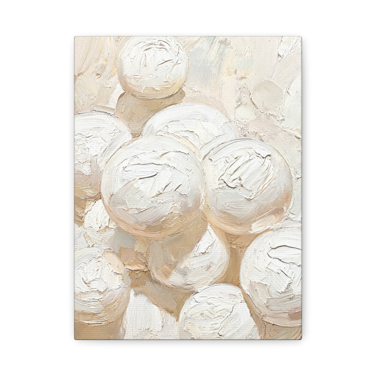 Silk Spheres - Abstract White Wall Art