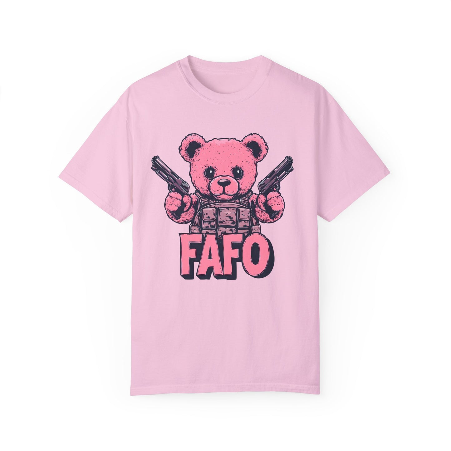 Pink Peacekeeper - Cute FAFO Bear T-Shirt