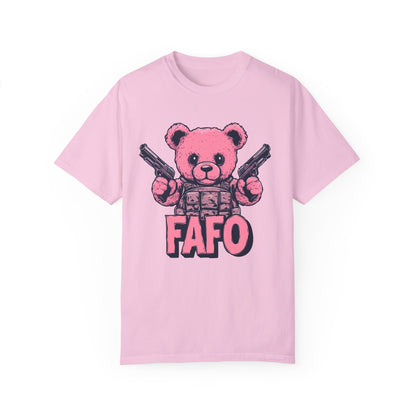 Pink Peacekeeper - Cute FAFO Bear T-Shirt