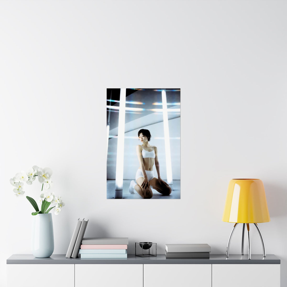 Light Chamber -  Dreamy 2000's Futurism Pinup Poster