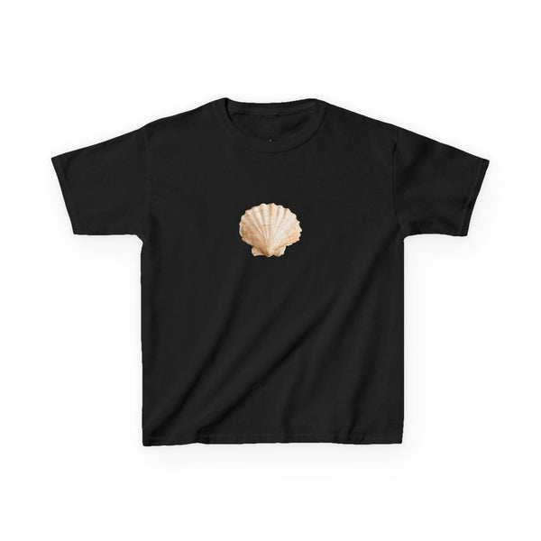 Scallop Shell Art - Vintage Style Cute Baby Tee