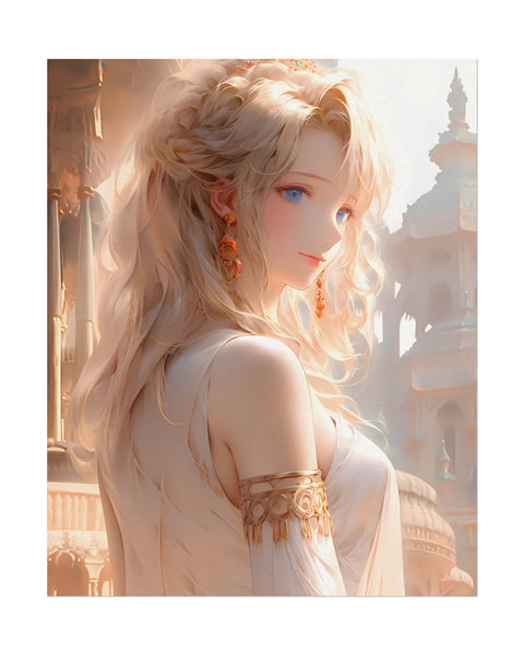 Goddess of Mediah - Anime Watercolor Poster