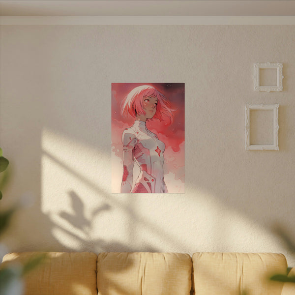 Hikari Child of Light - Anime Girl Watercolor Poster