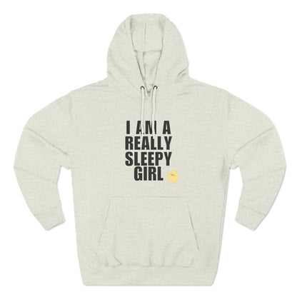 Really Sleepy Girl - Cute Premium Pullover Hoodie